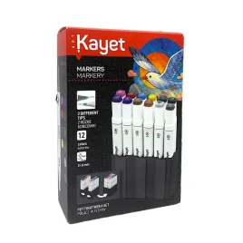 kayet-markery-permanentne-dwustronne-klasyczna-i-pedzelkowa-3-i-6mm-12kol