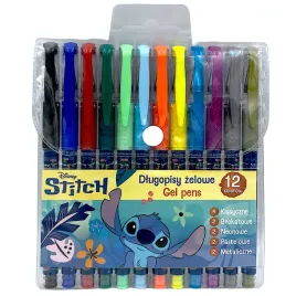 disney-stitch-dlugopisy-zelowe-12-kolorow-metal-neon-pastel-brokat