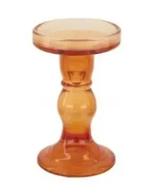swiecznik-szklany-85x14cm-bursztynowy