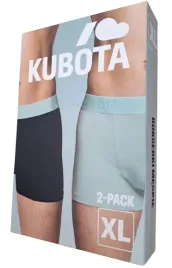 kubota-2-pack-bokserki-meskie-majtki-bawelniane-2-szt-czarne-mietowe-xl