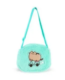 pusheen-torba-na-ramie-z-futerkiem-zielona