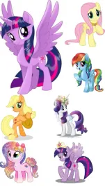 wydruk-oplatek-cukrowy-na-tort-koniki-kucyki-pony-napis-gratis