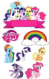 wydruk-oplatek-cukrowy-na-tort-koniki-kucyki-pony-napis-gratis