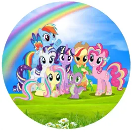 wydruk-oplatek-cukrowy-na-tort-koniki-kucyki-pony-napis-gratis