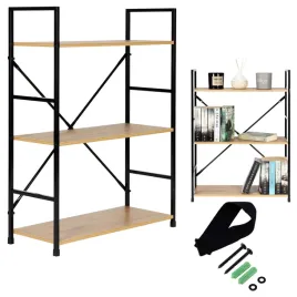 regal-na-ksiazki-drewniany-3-polki-mdf-metalowa-rama-stojacy-szeroki-loft