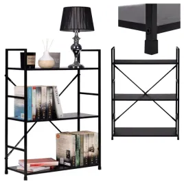 regal-na-ksiazki-drewniany-3-polki-mdf-metalowa-rama-stojacy-szeroki-loft