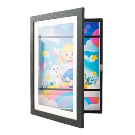 ramka-artystyczna-na-obrazki-rysunki-prace-dzieci-pojemnik-a4-czarna