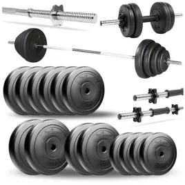 zestaw-sztanga-obciazenia-60kg-do-cwiczen-z-gryfem-prostym-hantle