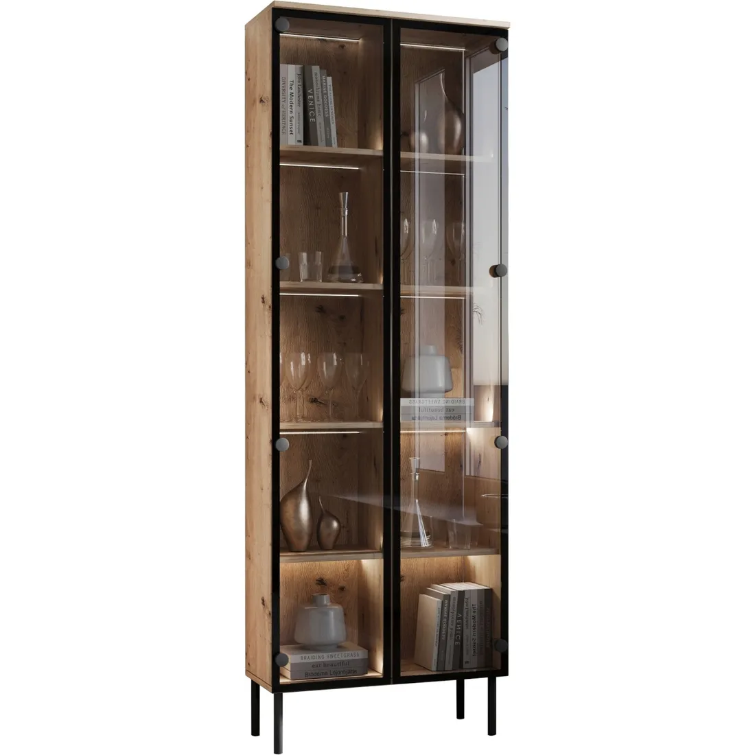 witryna-stojaca-figo-04-dab-artisan-stan-nowy