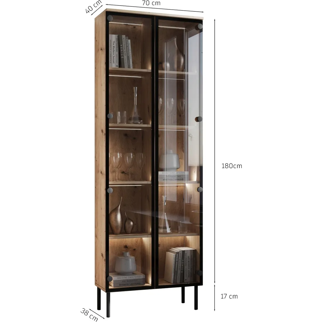 witryna-stojaca-figo-04-dab-artisan-stan-nowy