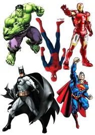 wydruk-oplatek-cukrowy-na-tort-marvel-bohater-napis-gratis-avengers