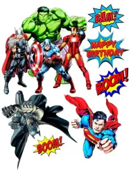 wydruk-oplatek-cukrowy-na-tort-marvel-bohater-napis-gratis-avengers