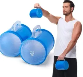 hantle-wodne-skladane-regulowane-para-5-kg-do-treningu