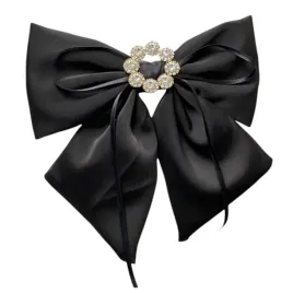 ecarla-spinka-do-wlosow-kokarda-z-diamencikami-czarna-xl-sp441cz