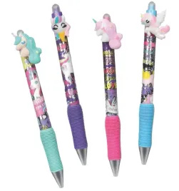 colorino-dlugopis-szkolny-scieralny-automatyczny-unicorn-zestaw-4-sztuk