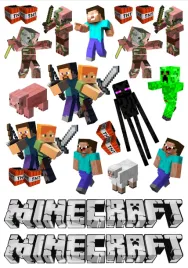 oplatek-na-tort-minecraft-gruby-premium-napis-gratis