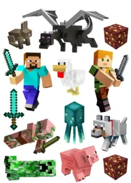 oplatek-na-tort-minecraft-gruby-premium-napis-gratis