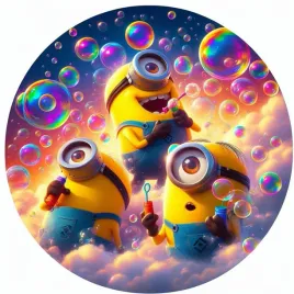 oplatek-waflowy-na-tort-napis-gratis-minionki