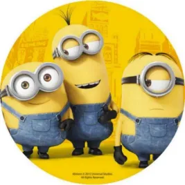 oplatek-waflowy-na-tort-napis-gratis-minionki