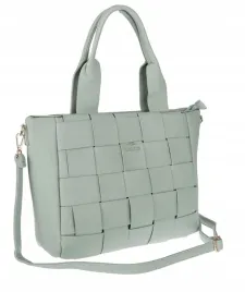torebka-damska-shopper-a4-pleciona-elegancka-na-ramie-pasek-ch3358-zielona