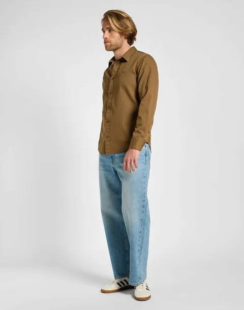 lee-patch-shirt-m-meska-koszula-kolor-brazowy