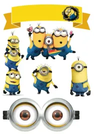 wydruk-oplatek-cukrowy-na-tort-minionki-napis-gratis