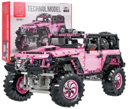 zestaw-klockow-technik-offroad-autko-terenowe-rozowe-2471el-skala-1-8