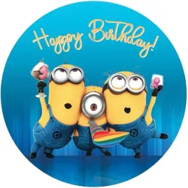 wydruk-oplatek-cukrowy-na-tort-minionki-napis-gratis