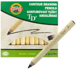 12x-kohinoor-kredka-czeska-do-oczu-miekka-konturowka-czarna-mat-1szt