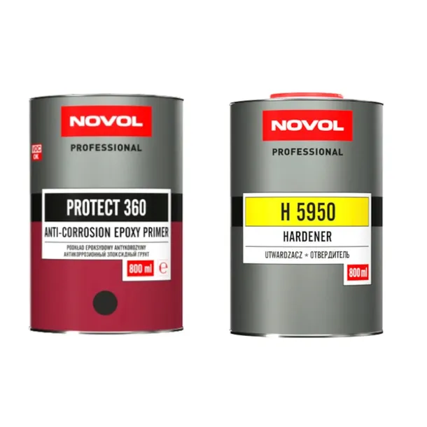 NOVOL PODKŁAD EPOKSYDOWY PROTECT 360 ANTYKOROZYJNY CZARNY