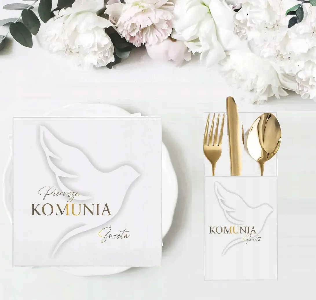komunia-serwetki-etui-kieszonki-na-sztucce-dekoracja-stolu-na-komunie-golab
