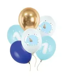 balony-na-roczek-niebieskie-slonik-cyfra1-dekoracje-na-urodziny-zestaw-6szt