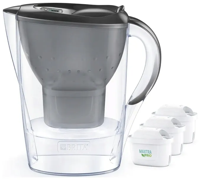 Dzbanek filtrujący do wody Brita Marella XL 2,4L grafitowy 3 wkłady