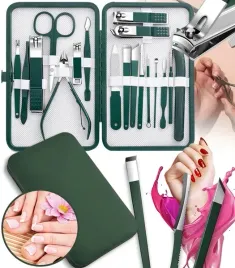 zestaw-do-manicure-18-elementow-zielony-profesjonalny-przenosny-obcinacz-do