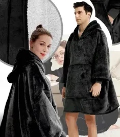 bluzokoc-czarny-ponczo-bluza-z-kapturem-kieszen-kangur-polar-oversize-100percent