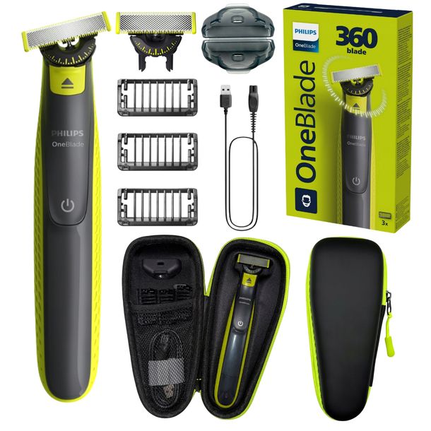 GOLARKA PHILIPS ONE BLADE DO ZAROSTU DWUSTRONNA TRYMER DO GOLENIA + ETUI