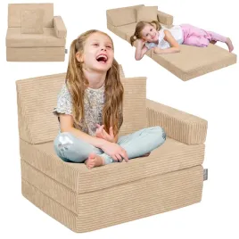 kiddymoon-fotel-materac-skladany-piankowe-z-poduszka-kfmp-700-bezowy