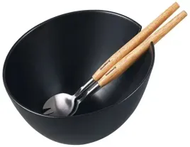 misa-do-salaty-czarna-porcelana-z-lyzkami-miska-lyzki-zestaw-klausberg
