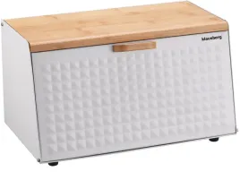 chlebak-z-deska-klausberg-kb-7468-metalowy-pojemnik-na-pieczywo-bialy