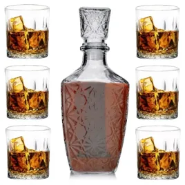 zestaw-do-whisky-karafka-6szt-grubych-szklanek