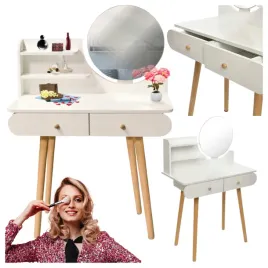 toaletka-z-lustrem-kosmetyczna-do-makijazu-2-szuflady-skandynawska-biala