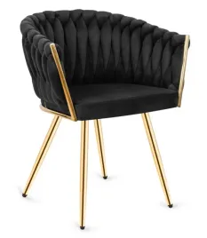 krzeslo-plecione-lugano-fotel-treccia-black-velvet-gold