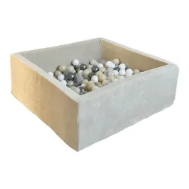 suchy-basen-z-pileczkami-400-szt-kwadrat-velvet-krem-dowolny-mix