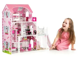 drewniany-domek-dla-lalek-z-winda-xxl-zjezdzalnia-ecotoys