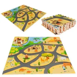 mata-piankowa-dla-dzieci-puzzle-safari-9el-93x93cm