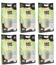 uniq-pets-zwirek-tofu-dla-kotow-biodegradowalny-zielona-herbata-6l-x-6-szt