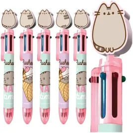 dlugopis-automatyczny-pusheen-kotek-6w1-07mm-szkolny-stmajewski-5-sztuk