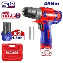 emtop-wiertarko-wkretarka-akumulatorowa-12v-usb-c-45nm-ecdl12620e