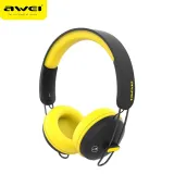 sluchawki-awei-a800bl-bass-bluetooth-zolte-stan-nowy