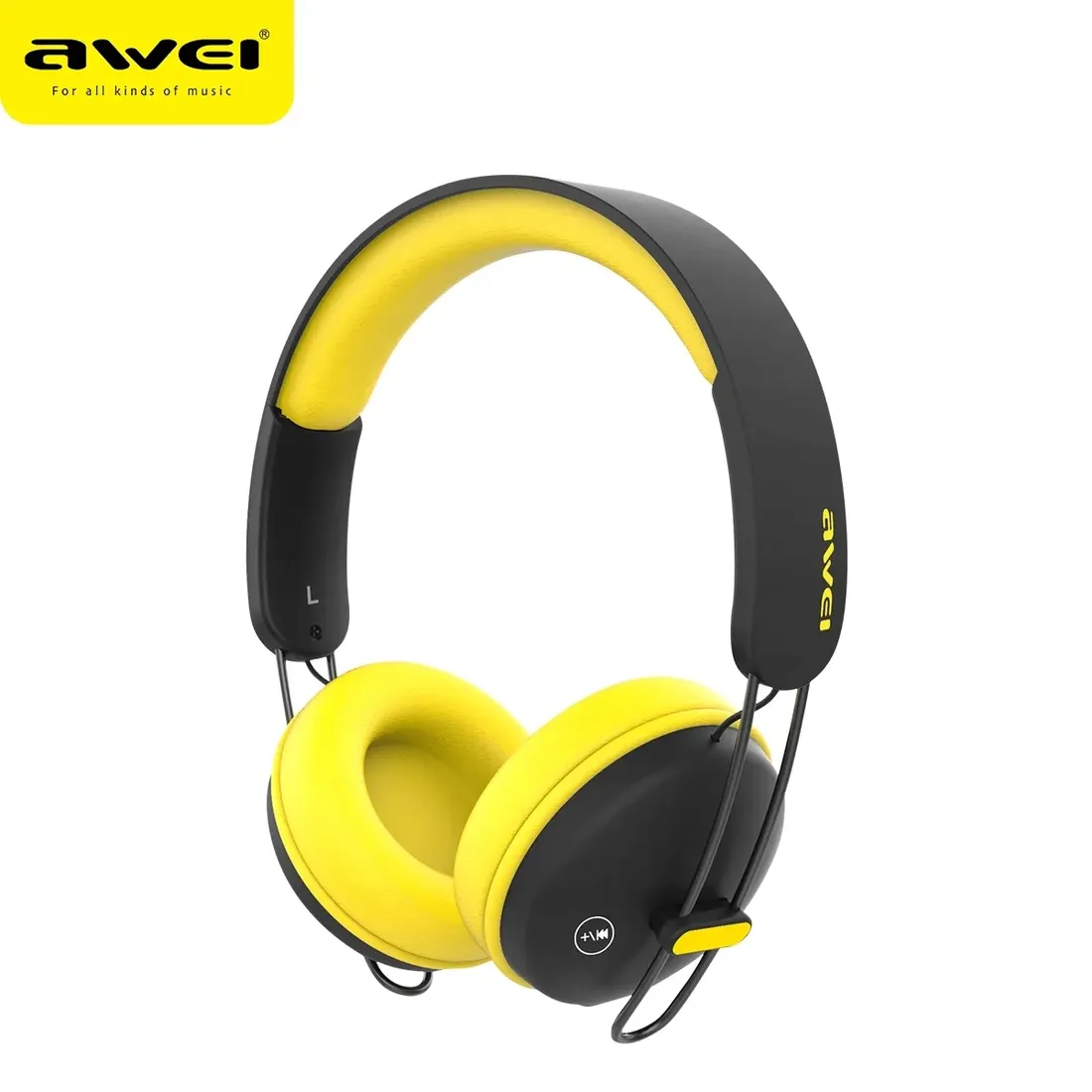sluchawki-awei-a800bl-bass-bluetooth-zolte